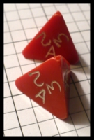 Dice : Dice - DM Collection - Armory 1st Generation Opaque Red D4 - Ebay Mar 2012